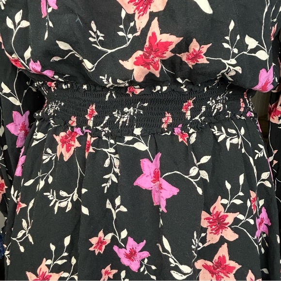 Free People Lighten Up Mini Dress Med Fairy Flowy Floral Feminine Pockets - Picture 7 of 10